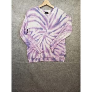 Design History Women's  Size Medium Purple & White Tie Dye Sweater